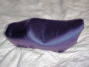 Reupholstered motorcycle seat