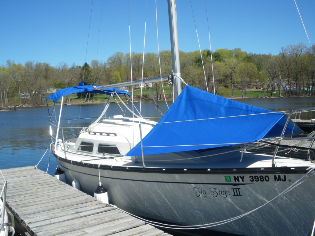 Bimini with forward hatch cover tent